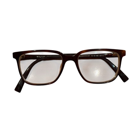 Warby Parker Eyeglasses Frames HAYDEN M 291 Tortoise Square Horn Rim 52-16-145 - Picture 2 of 8
